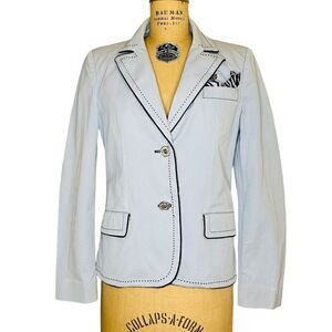 vintage St. John Sport Powder Blue lightweight Blazer size small